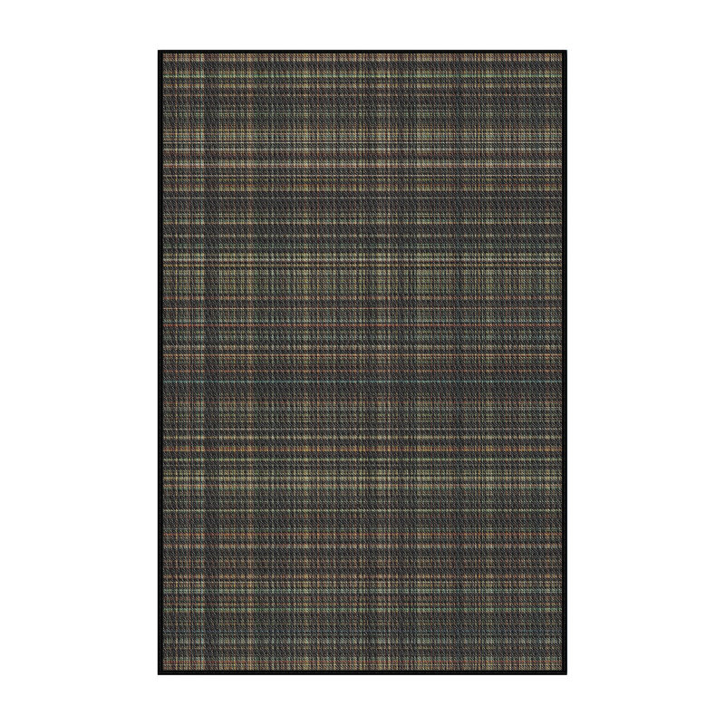 Tapis beige/olive à motif, Rectangle 2 pi x 4 pi