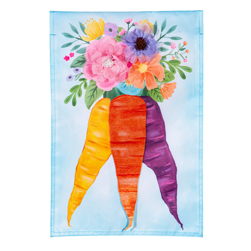 Drapeau de jardin floral floral