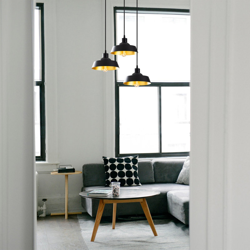3 - Light Cluster Pendant, Black