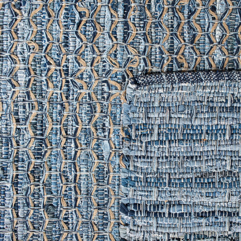 Tapis géométrique tissé à la main Montauk, Tapis de couloir 2 pi 3 po x 7 pi