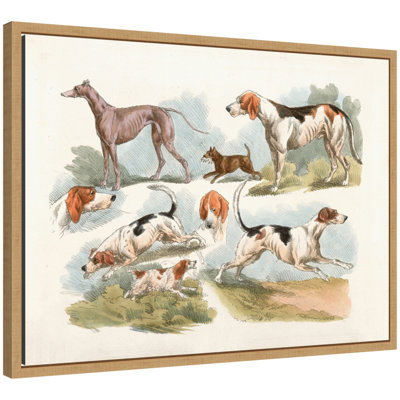 «Hunting Dogs Henry Thomas Alken» par Nostalgia Prints, reproduction d'art sur toile encadrée