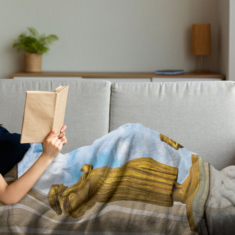 Hand Woven Throw Blanket, 60" x 80"