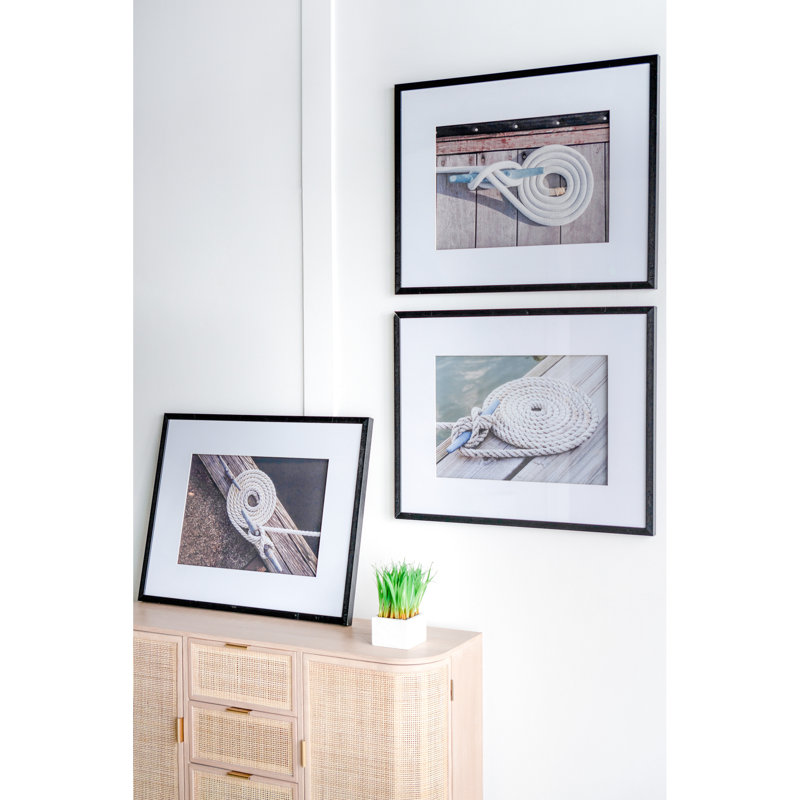 Art mural en corde de 30 po x 24 po dans un cadre noir, 3 pour la surface de vie, chambre à coucher, bureau, entrée, blanc, noir, article en plastique, décoration avec 3 espaces, entrée, florissant