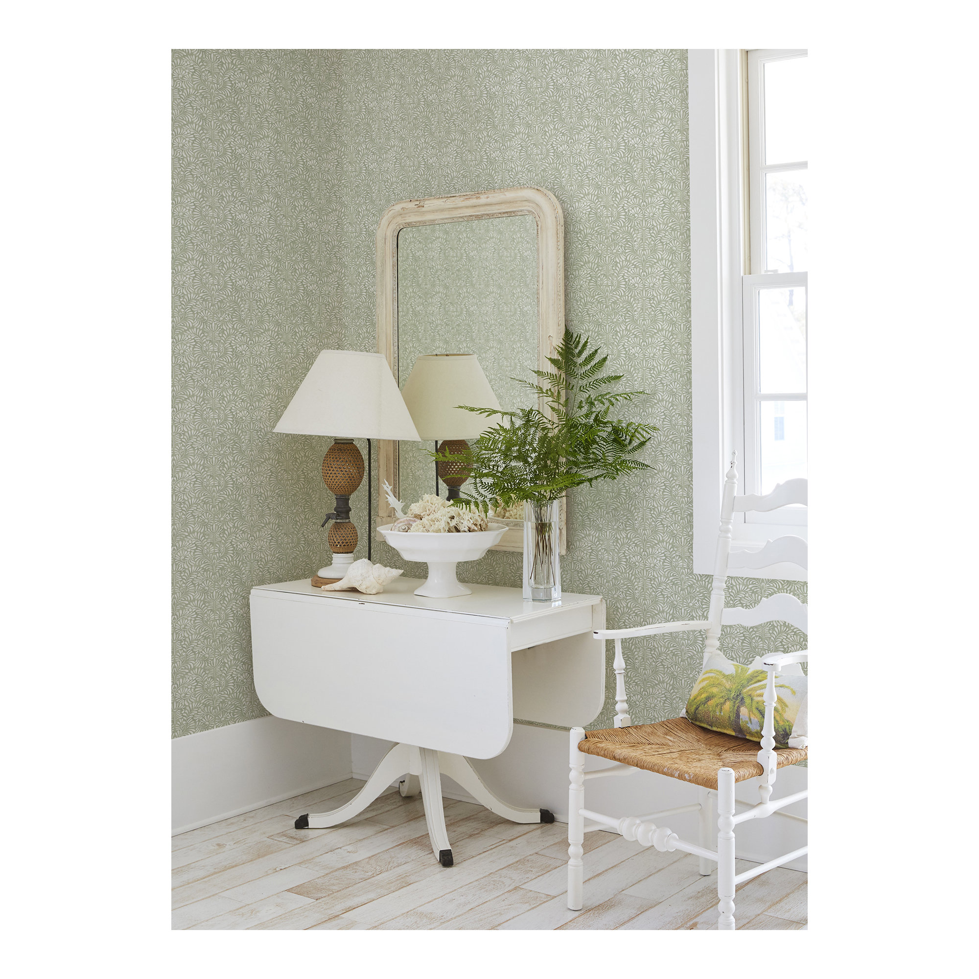 Cedric Floral Wallpaper, Green