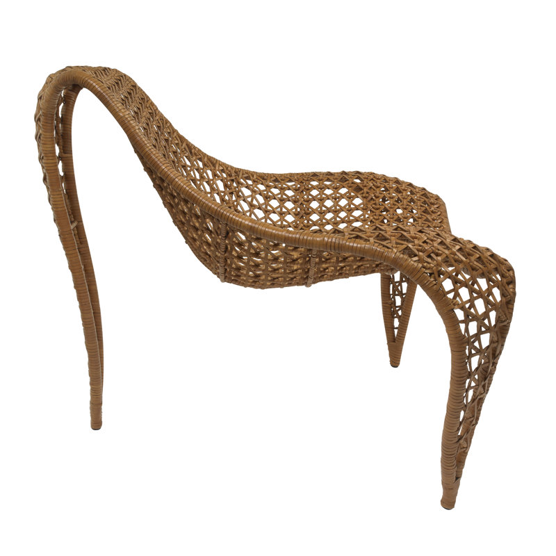 Wing Upholstered Occasional Chair, Saddle