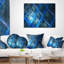 Coussin lombaire à grille fractale incandescente Abstract-30734763