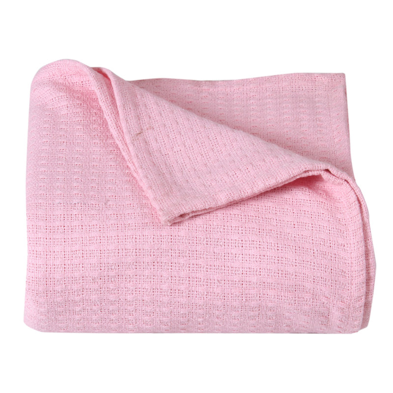 Couverture 100% coton Ariza Sleep, Grand, Rose