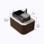 Meuble-lavabo mural flottant avec lavabo et armoire de rangement, avec tiroirs, pré-assemblé pour une installation facile et une utilisation durable-1270942576-1270942577
