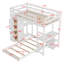 Lit superposé simple au-dessus de simple avec bureau intégré Grigoria par Harriet Bee-981704626