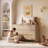 Cove 59" Fluted 6-Drawer Dresser, Double Dresser Wide Storage Chest with Curved Silhouette
