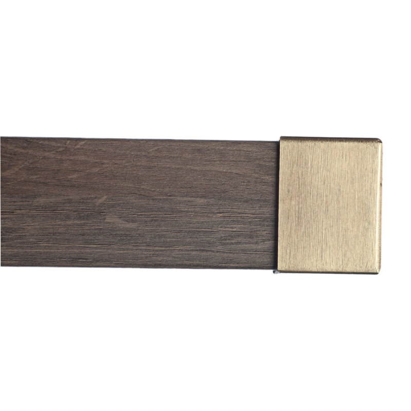 Tringle à rideaux simple 2 po Farwell Wood, Antique, H 2 po x l 84 po x P 3,12 po