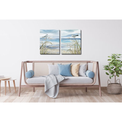 Ensemble d'art mural en toile Seaside Rest
