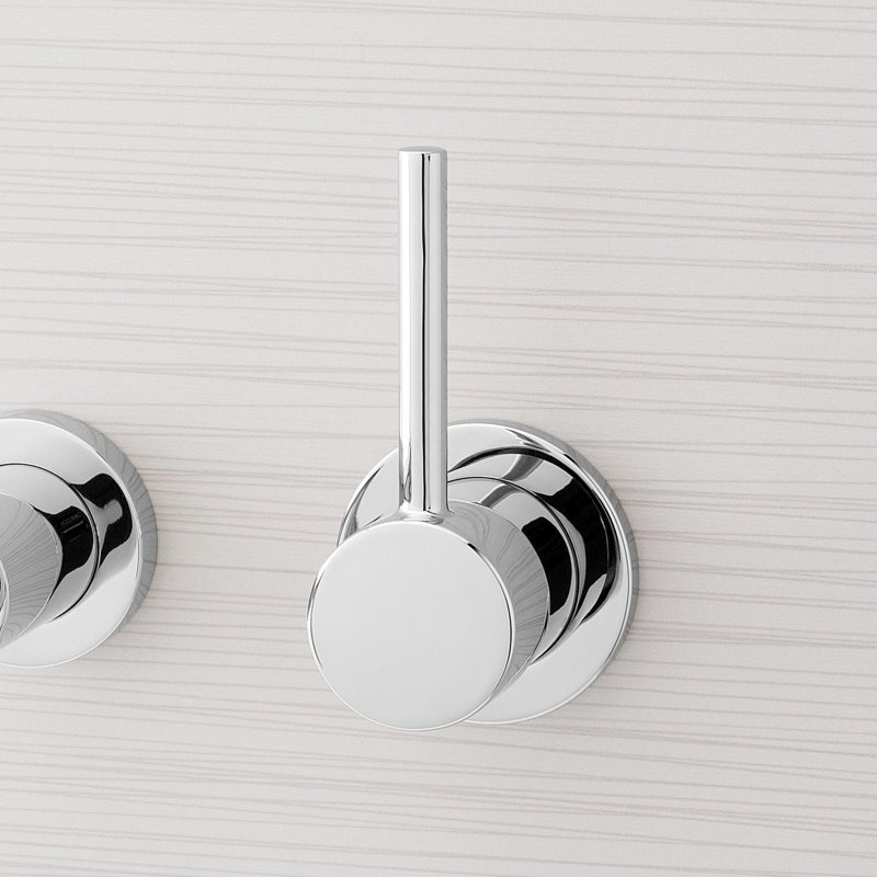 Lexia 1.2 GPM Wall Mounted Widespread Bathroom Faucet, Chrome