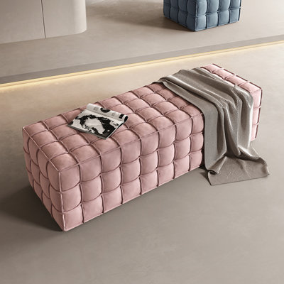 Banc moderne en tissu simple