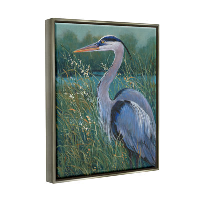 " Heron At Lake Painting "