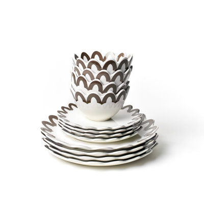 Russet Arabesque Dinnerware 12 Piece Set