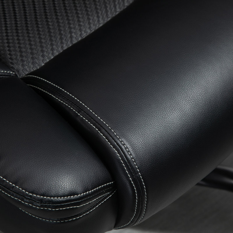 Fauteuil de direction réglable en cuir synthétique