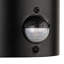Black 21cm H Outdoor Armed Sconce