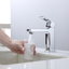 Robinet de lavabo de salle de bain monocommande en zinc