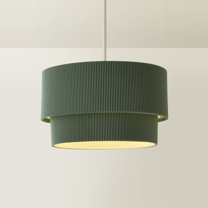 17.5cm H Cotton Lamp Shade ( Slip-On ), Blue