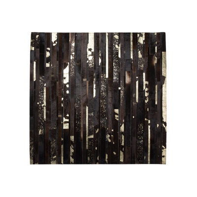Patchwork Leather Area Rug