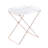 Clear and Copper Tray Table with Removable Tray