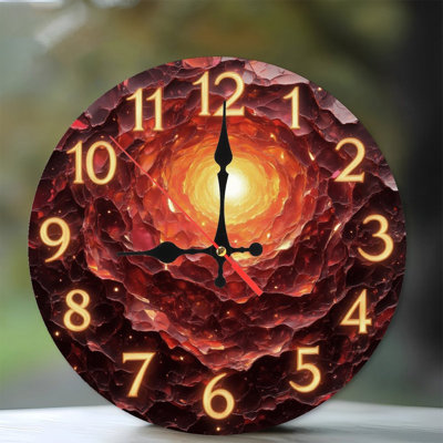 Horloge lumineuse vortex Fiery