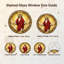 Jesus Christ Stained Glass Window Panel,12"H-1226566542