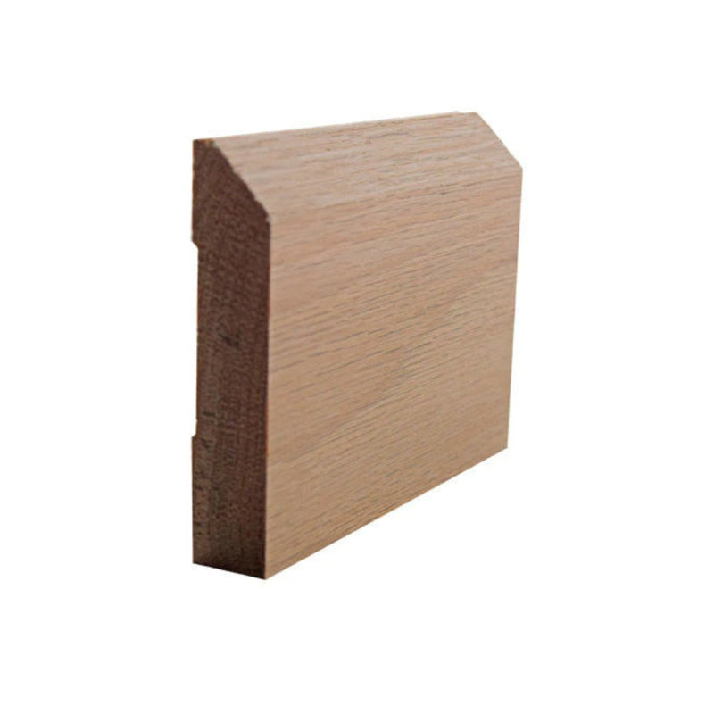 Plinthe EWBB14 à bord biseauté de 3 1/2 po de hauteur x 11/16 po de finition, Chêne rouge