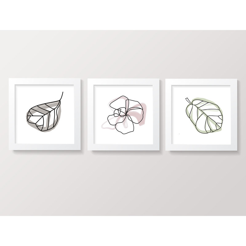 Plants & Flowers 3 - Piece Framed Art