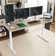 Hubing Electric Height Adjustable Standing Desk With 2 Usb Ports And 3 Power Outlets,4 Lockable Casters, 2 Hooks, Big Mouse Pad