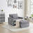 Sofa Bed Chair 3 In 1 Convertible, Recliner, Single Recliner, Suitable For Small Spaces With Adjustable Back-585029665