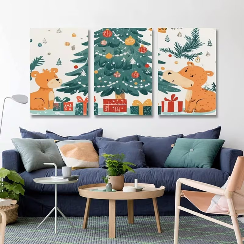 3 Piece Wrapped Canvas Wall Art