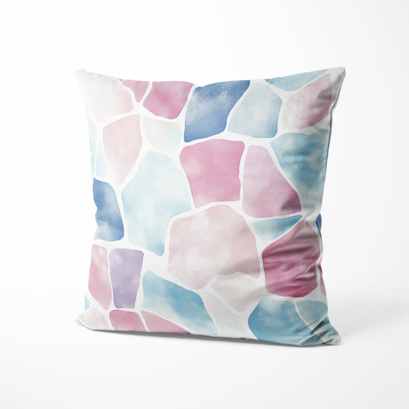Coussin Patchwork, H 16 po x l 16 po