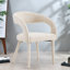 Ensemble de 2 chaises de salle à manger modernes, structure en métal Boucle