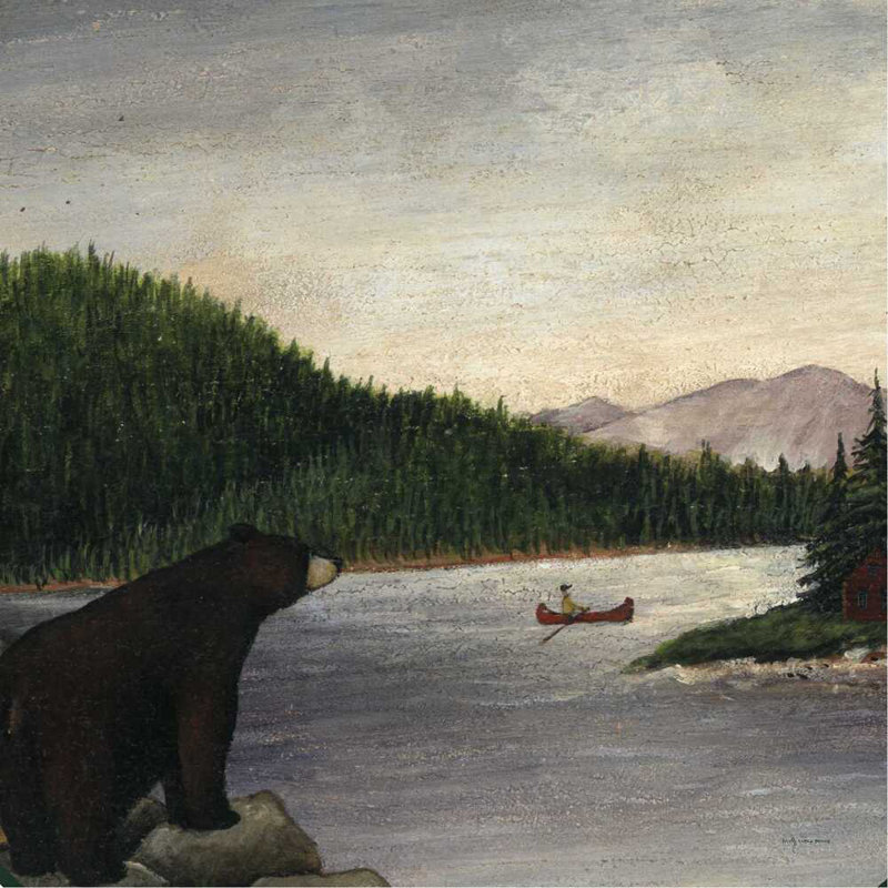 North Woods Bear II, H 36 po x l 36 po