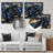 Gymoty Gilded Rose In Kings Blue I - Metal Wall Décor-1058897834-1038900576