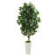 Faux Ficus Tree in Clay Planter-572805254-572805255