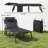 2-Piece Outdoor Folding Lounge Chairs Set, Extra Wide 26.8" Patio Recliners With 5-Position Adjustable Backrest, Removable Cushion & Breathable Mesh Seat, Side Pocket, Foldable For Easy Storage – Dark Blue-973383602