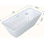 Baignoire autoportante 59 po / 66 po en acrylique, baignoire profonde avec surface antidérapante et drain