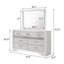 Commode 7 tiroirs avec miroir blanc-620421467