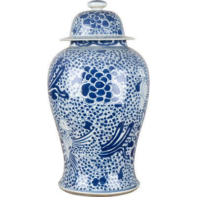 Handmade Porcelain China Ginger Jar