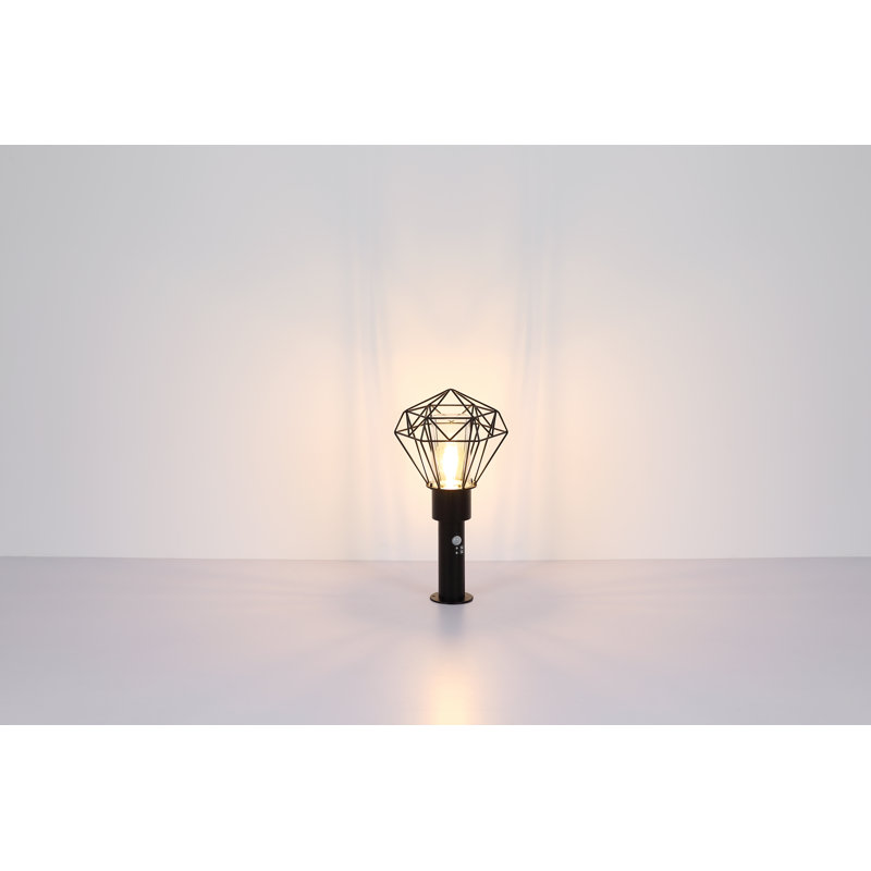 Couronne Black Stainless Steel Pathway Light, 50cm H x 25.5cm W x 22.5cm D