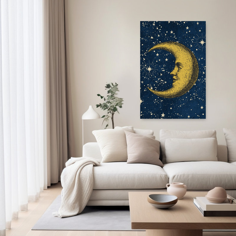 «Simply Celestial II Abstract Contemporary Landscape Nature», reproduction d'art murale, H 60 po x l 40 po