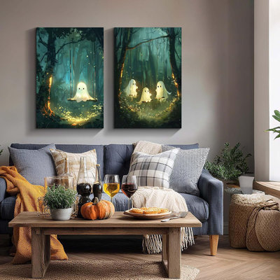 2 Piece Wrapped Canvas Wall Art