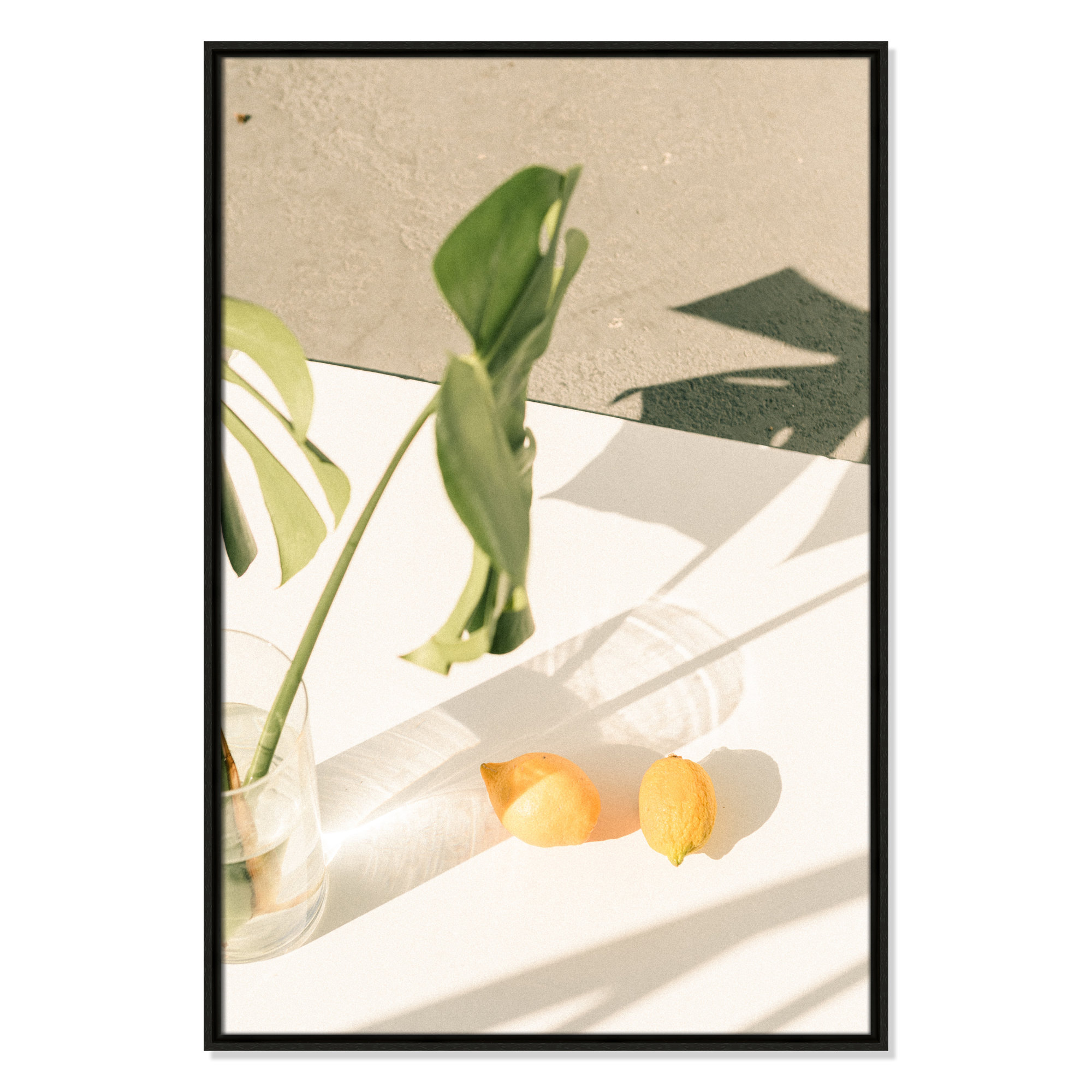 Citrus & Palms by Chandra Oh, Espresso Framed, 37.5'' H x 25.5'' W x 2'' D