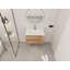 Ensemble de meuble-lavabo mural simple avec tablette et deux tiroirs 30 po Serenita, finition bois moderne-1584133408