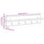 Wall-Mounted Coat Rack With Shelf 80 X 10.5 X 18 Cm-1813444745