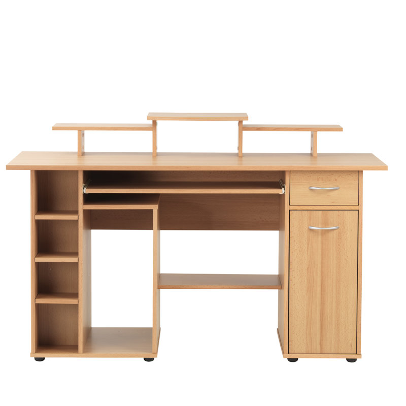Boyden Solid Wood Computer Desk, Beech