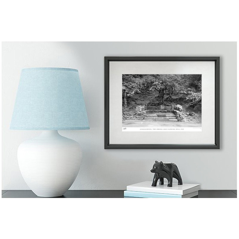 Giggleswick, The Ebbing And Flowing Well 1921 - Single Picture Frame Print, 40cm H x 50cm W x 2.3cm D